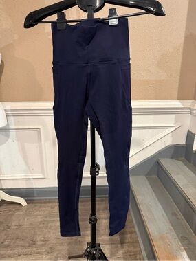 Colombian Navy High Waist Leggings